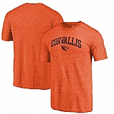 Oregon State Beavers Fanatics Branded Orange Arched City Tri Blend T-Shirt